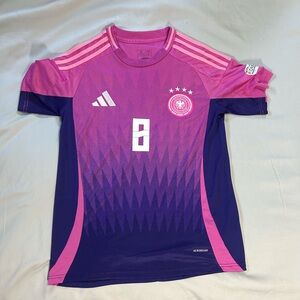 Adidas Kids Pink and Purple Soccer Jersey